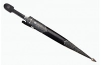 Кинжал ККВ дамаск серебро 