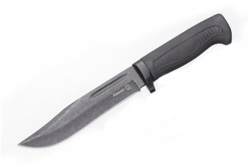 Нож Колыма AUS-8 черный хром эластрон