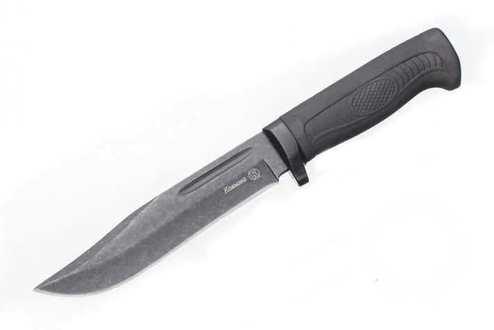 Нож Колыма AUS-8 черный хром эластрон 