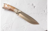 Нож Леопард D2 мельхиор 