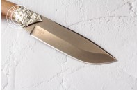 Нож Леопард D2 мельхиор 