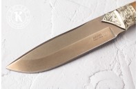 Нож Леопард D2 мельхиор 