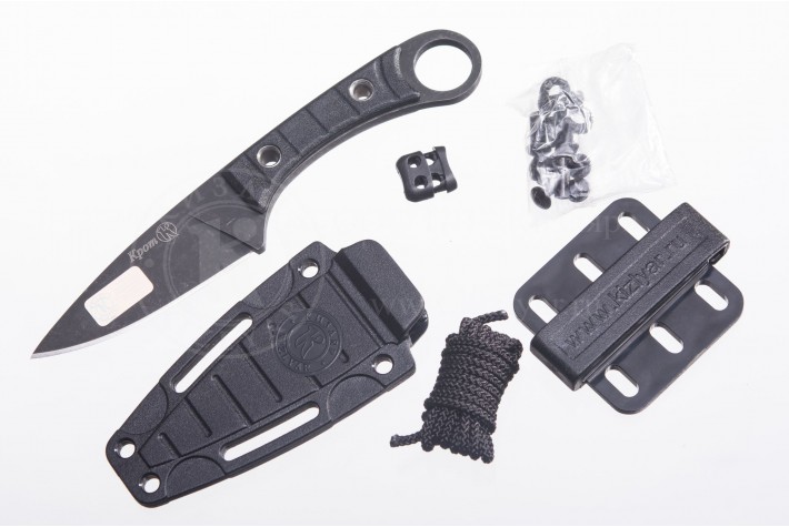 Нож Крот AUS-8 стоунвош черный 