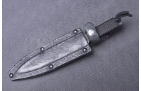 Нож Стервец AUS-8 стоунвош черный шнур 