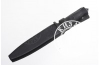 Нож Комбат AUS-8 стоунвош черный эластрон 