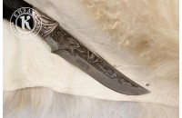 Нож Лунная ночь ХО дамасск художественная литье 