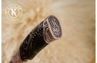 Нож Лунная ночь ХО дамасск художественная литье 