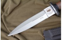 Нож КО-1 - дерево/кожа с символикой ГРУ 