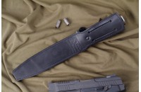 Нож КО-1 - дерево/кожа с символикой ГРУ 