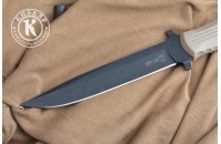 Нож НР-18 AUS-8 стоунвош черный эластрон песок 