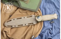 Нож НР-19 стоунвош черный эластрон песок 