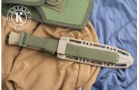 Нож НР-19 стоунвош черный эластрон песок 