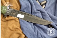 Нож НР-19 стоунвош черный эластрон олива 