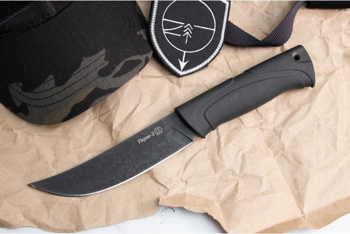 Нож Гюрза-2 черный эластрон 