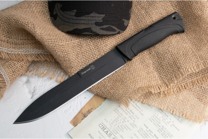 Нож Егерский черный эластрон 