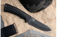 Нож Енот - Х12МФ/черный/эластрон 