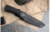 Нож Енот - Х12МФ/черный/эластрон 