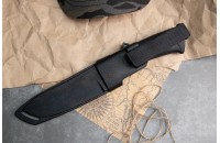 Нож Енот - Х12МФ/черный/эластрон 