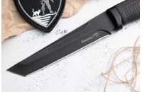 Нож Катанга-2 AUS-8 стоунвош черный эластрон 