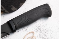 Нож Катанга-2 AUS-8 стоунвош черный эластрон 