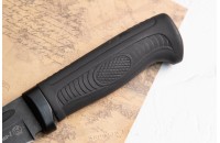 Нож Колыма-1 AUS-8 стоунвош черный эластрон 