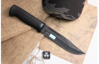 Нож Колыма-1 AUS-8 стоунвош черный эластрон 