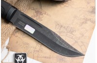 Нож Колыма-1 AUS-8 стоунвош черный эластрон 