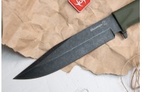 Нож Милитари AUS-8 эластрон олива 