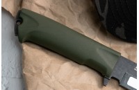 Нож Милитари AUS-8 эластрон олива 