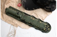 Нож Милитари AUS-8 эластрон олива 