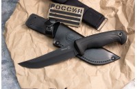 Нож Минога чёрный 