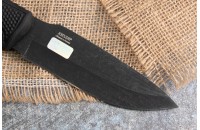 Нож Нерка AUS-8 стоунвош черный эластрон 