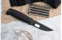 Нож Норд AUS-8 стоунвош черный эластрон 