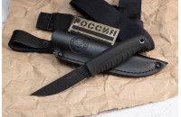 Нож Норд AUS-8 стоунвош черный эластрон 