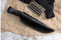 Нож Норд AUS-8 стоунвош черный эластрон 