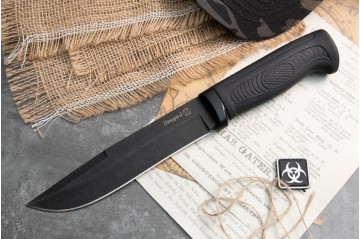 Нож Печора-2 - черный/эластрон