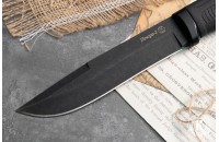 Нож Печора-2 - черный/эластрон 