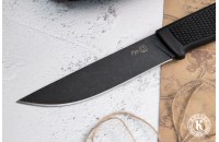 Нож Руз AUS-8 стоунвош черный эластрон 