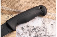 Нож Рыбный AUS-8 стоунвош черный эластрон 