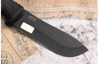 Нож Рыбный AUS-8 стоунвош черный эластрон 