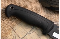 Нож Рыбный AUS-8 стоунвош черный эластрон 