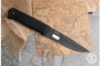 Нож Сова - серрейтор черный AUS 8 