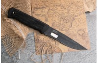 Нож Сова - серрейтор черный AUS 8 