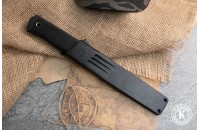 Нож Сова - серрейтор черный AUS 8 