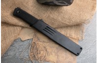 Нож Сова - серрейтор черный AUS 8 