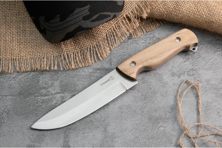 Нож Степной AUS-8 дерево 