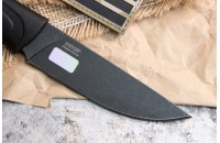 Нож Стерх-1 AUS-8 стоунвош черный эластрон 