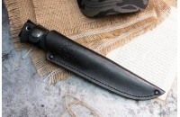 Нож Стерх-2 AUS-8 стоунвош черный эластрон 