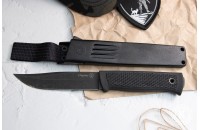 Нож Стрикс AUS-8 стоунвош черный эластрон 