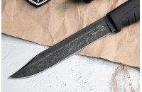 Нож Таран AUS-8 стоунвош черный эластрон 